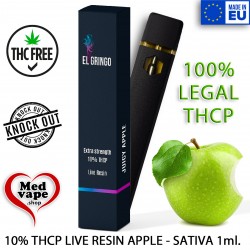 THCP VAPE JUICY APPLE LIVE RESIN - EL GRINGO THC MEDVAPE