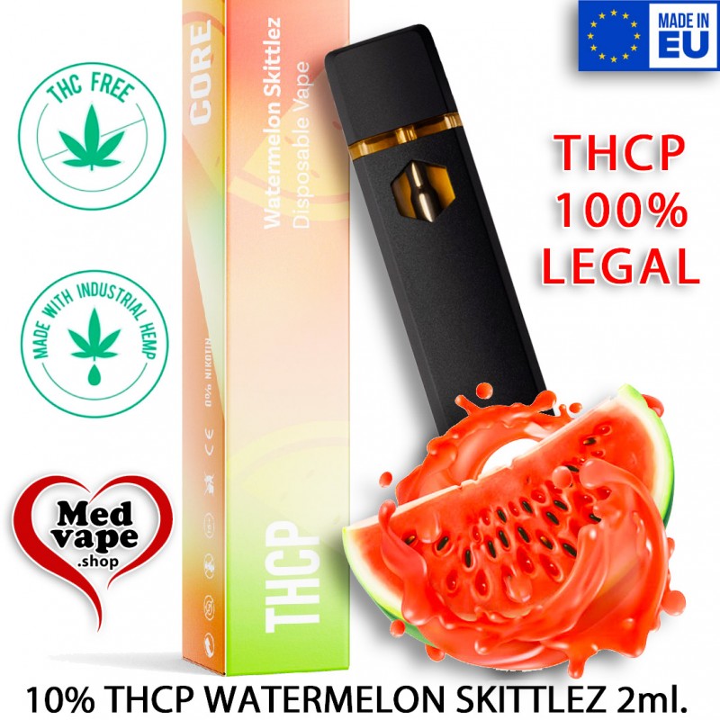 THCP VAPE 10% WATERMELON SKITTLEZ - CORE THC-P THC MEDVAPE