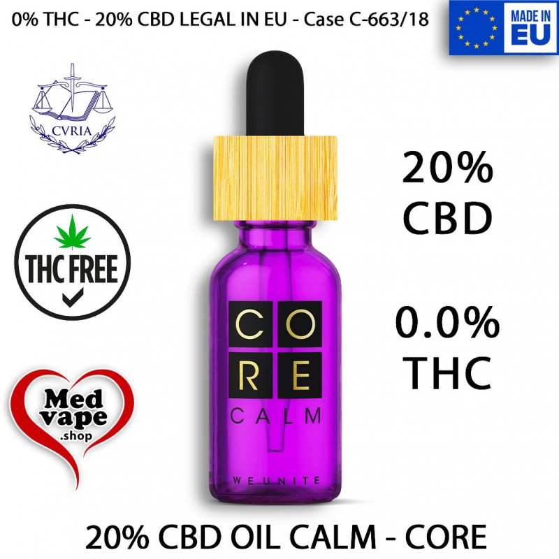 20% CBD OIL CORE CALM (0% THC) MEDVAPE