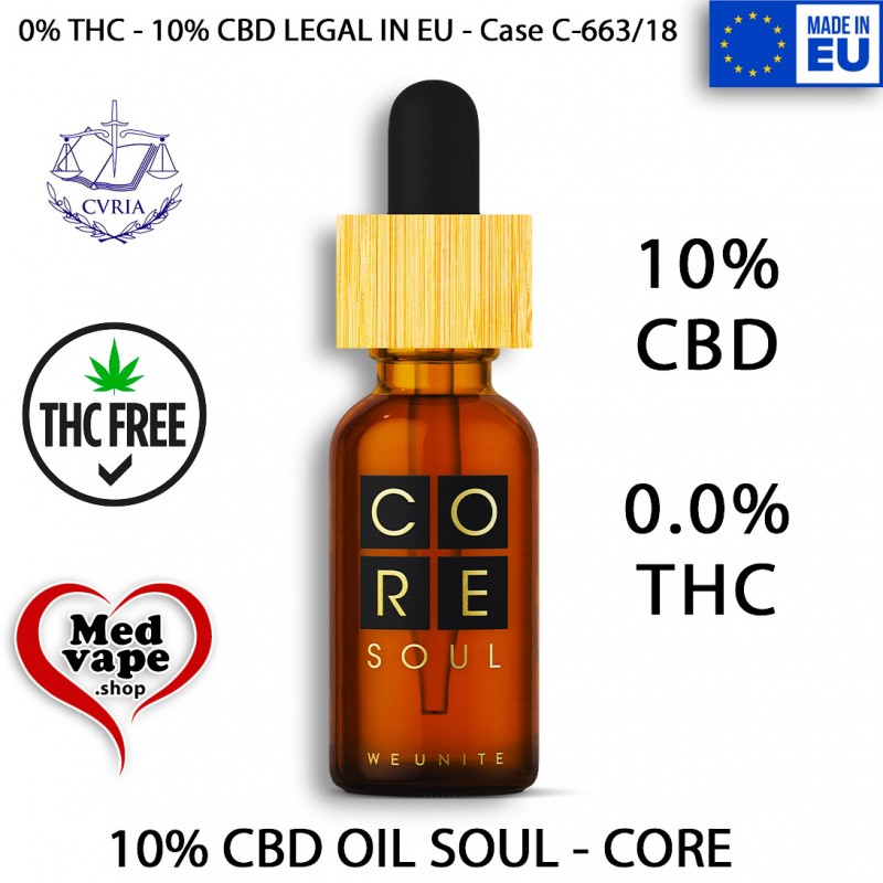 10% CBD OIL CORE SOUL (0% THC) MEDVAPE