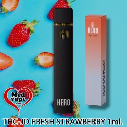 STRAWBERRY 8% THCJD VAPE & 35% 10-OH 1ml - HERO THC MEDVAPE WEED