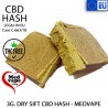 DRY SIFT CBD HASH 3G. - MEDVAPE